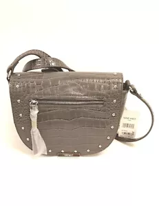 Nine West Dima Crossbody Bag Inside and Outside Zipper Pockets Charcoal NWT md8 - Picture 1 of 6