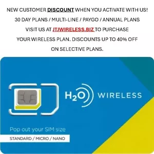 H20 Wireless 4G & 5G SIM Card - Picture 1 of 6