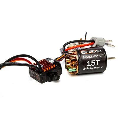 Spektrum SPMXSEMC10 Firma 70A Brushed Smart ESC 2S-3S IC3 / 15T Motor Combo - Image 1 of 4
