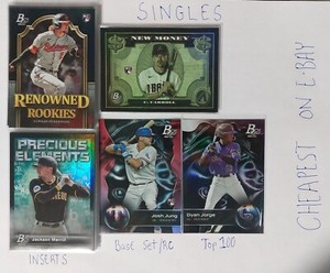2023 Bowman Platinum Baseball Singles/Top100/Inserts/RC⚾⚾🔥🔥🔥