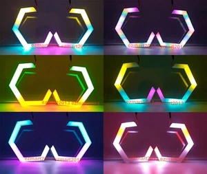 Bluetooth RGBW for Lexus IS220 IS250 IS F Flow series Chasing Hex LED halo DRL - Picture 1 of 24