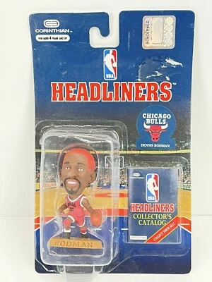 Headliners NBA Dennis Rodman pelo naranja Chicago Bulls serie coleccionista 1996 Foto 1 de 3