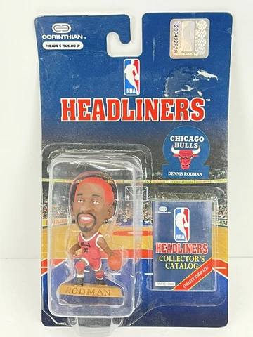 Headliners NBA Dennis Rodman orange hair Chicago Bulls collector series 1996 Cover