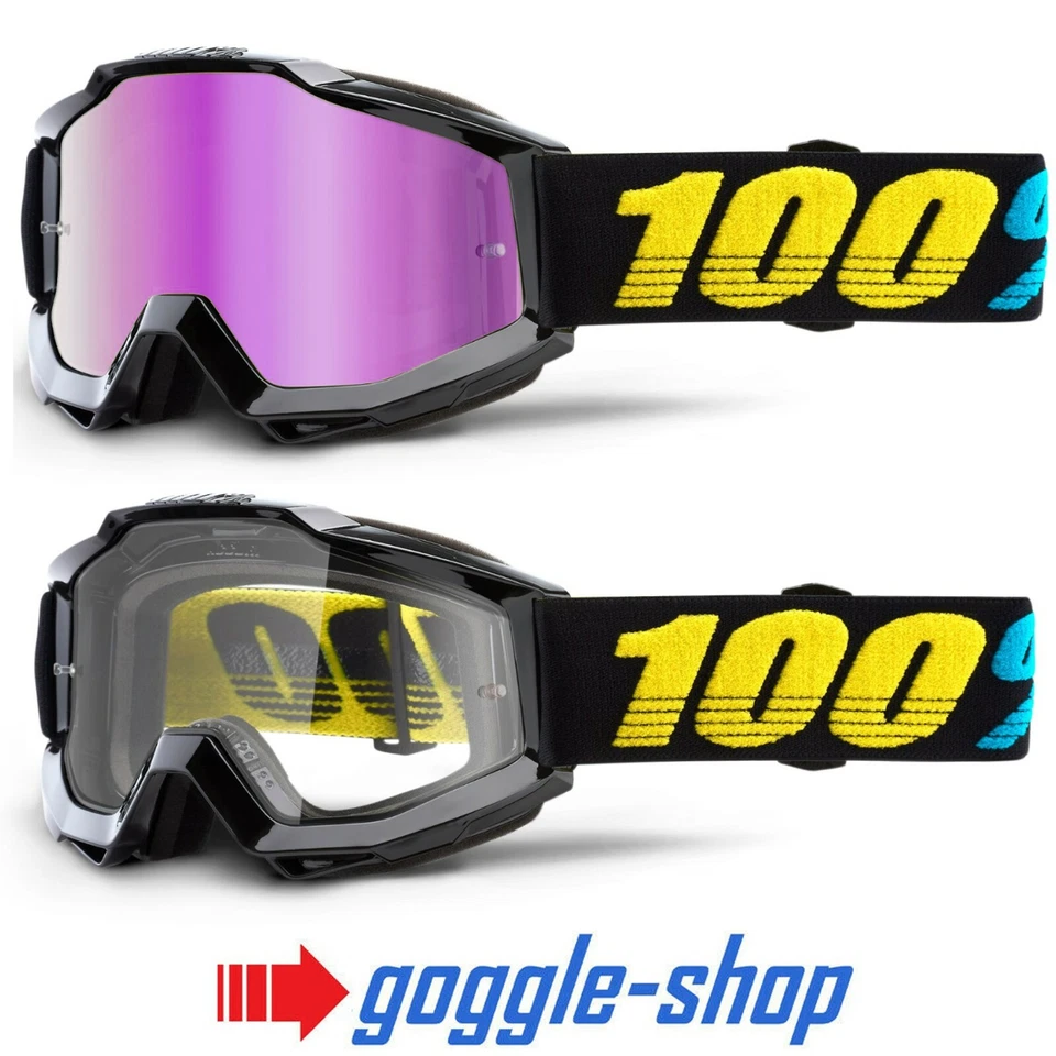 2020 100% Percent Accuri Motocross MX MTB Gafas Virgo Negro - Rosa Lentes Espejo - Imagen 1 de 1