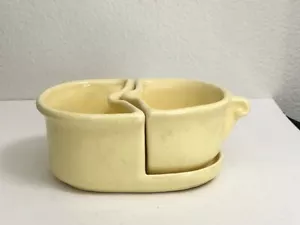 "Juego de azúcar crema Camark Nor-So de colección Buttercup amarillo entrelazado MCM 5"" de largo" - Imagen 1 de 7