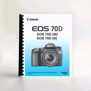 Instruction Manual for Canon EOS 70D - Picture 1 of 1