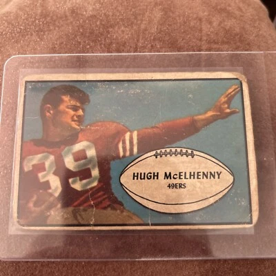 1953 Hugh McElhenny San Francisco 49ers Bowman Large Football Card # 32 Creased - Image 1 of 2