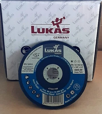 LUKAS ERZETT Trennscheibe 100 x 1,0 x 16mm für Stahl Edelstahl INOX A60S 100mm