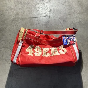 NWT vintage san francisco team NFL duffle Bag Red Gold A.O.S Sports - Picture 1 of 10