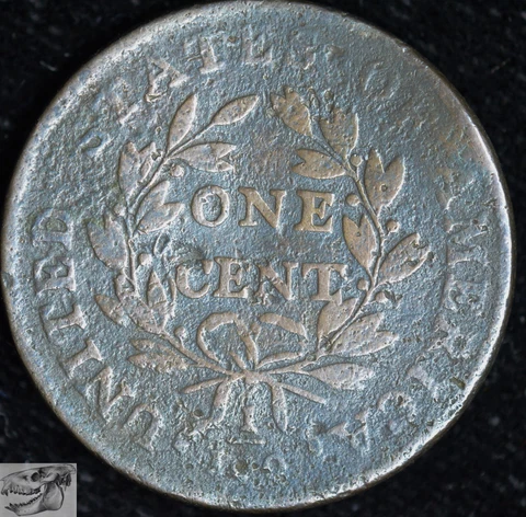 1798 Draped Bust Large Cent, 2nd Hair Style, S-167, Very Good Details Bent C6314 Cover