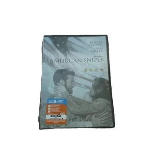 American Sniper DVD Plus Digital Bradley Cooper Sienna Miller Brand New Sealed - Foto 1 di 2
