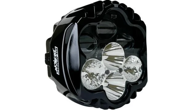 Custom Dynamics Shark Demon Performance LED Headlight #SD2-BW-W Harley Davidson - Image 1 of 1