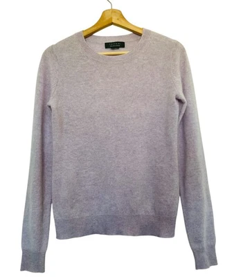 Suéter Tahari 100% 2 Capas Cachemira Cuello en V Talla L Lalic Preppy Oficina Boho Foto 1 de 4