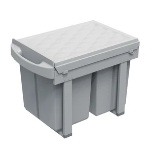 B-Ware SVITA Einbau-Mülleimer Unterschrank Küche Auszug 3 Fächer Mülltrennung - Bild 1 von 6