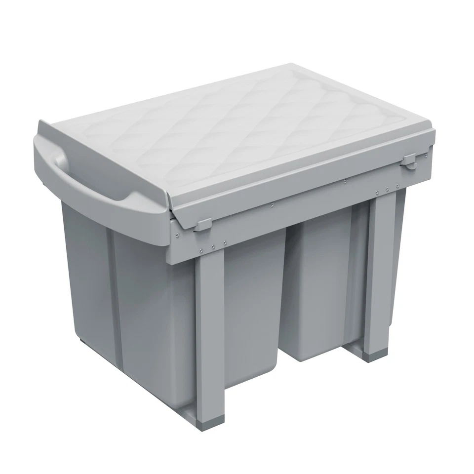 B-Ware SVITA Einbau-Mülleimer Unterschrank Küche Auszug 3 Fächer Mülltrennung - Bild 1 von 4