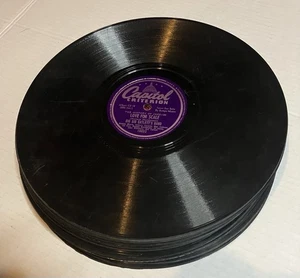 24ct 78rpm Blues Jazz Lot - Tony Martin, Kay Starr, Billy Eckstine, Yankovic + - Picture 1 of 3