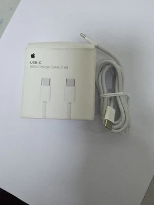 GENUINE ORIGINAL Apple charging Cable USB Type C To C  60 Watt 1 Meter. - Image 1 of 4
