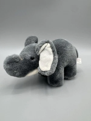 Vintage K&M International Gray Elephant Plush 6” Stuffed Animal - Image 1 of 4