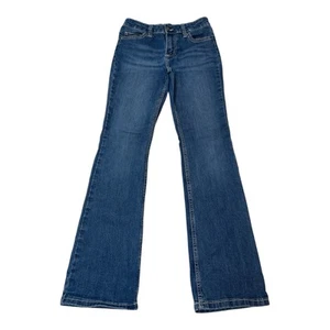 Wrangler 1009MWGER Blue Denim Western Cowgirl Bootcut Jeans Girls size 12 Reg - Picture 1 of 11
