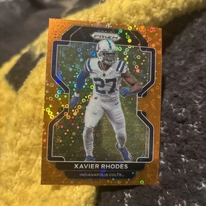 2021 Panini Prizm Football NFL #29 Xavier Rhodes Orange Disco Prizm - Picture 1 of 1
