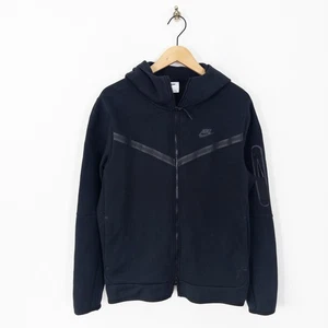 Nike Tech Fleece Full Zip Hoodie Size L Black Sweatshirt CU4489-010 - Picture 1 of 22