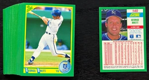 George Brett Baseball Card Lot 50 Score 1990 #140 - Mint/Near Mint! - Picture 1 of 2