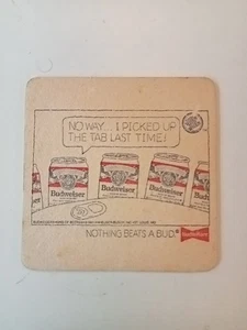 SB : BUD BUDWEISER / ANHEUSER-BUSCH / St Louis USA / Coaster Bierdeckel Viltje - Picture 1 of 2
