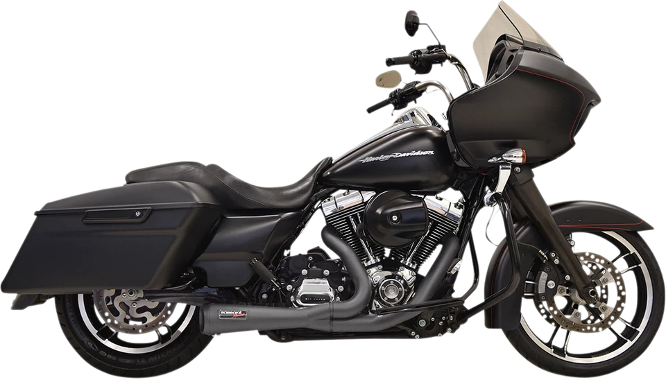 Bassani 1F52RB Road Rage 2-Into-1 Exhaust System 95-16 Harley Road King EFI FLHR - Image 1 of 1