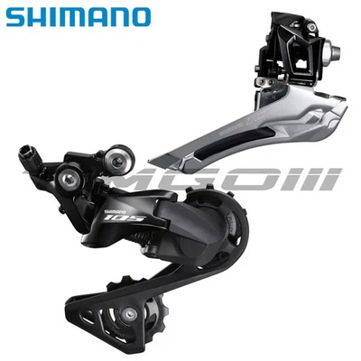 Shimano 105 R7000 Road 2×11 Speed FD-R7000 RD-R7000 Front Rear Derailleur Set - Image 1 of 4