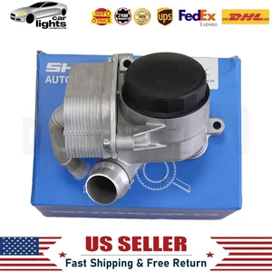 Engine Oil Filter Housing w/ Oil Cooler Fits BMW 128i 328i 335i 528i 530xi X3 Z4 - Picture 1 of 19