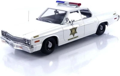 KK Scale 1974 Dodge Monaco Hazzard County Police (Dukes of Hazzard) White 1:18 - Image 1 of 4