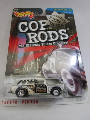 Veículo Hot Wheels Cop Rods Series 2 fundido Chevy Nomad Sacramento California Police - Imagem 1 de 2