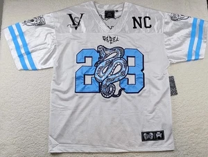 Rebel Vengeance Fußball Stil Trikot weiß und blau Schlange Erwachsene Größe 3XL  - Bild 1 von 7