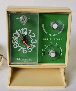 Penncrest JCPenney Vintage Radio / Clock Model 3405 AM Radio Works - Picture 1 of 9