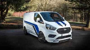 Ford Transit Custom M Sport Vinyl Graphics Kit Decals Body Stripe Rear Door - Picture 1 of 5