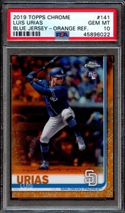 BB - 2019 - Topps Chrome - #141 - Luis Urias - Orange Ref 9/25 - PSA 10 - Picture 1 of 2