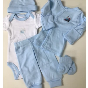 Juegos de regalo de ropa de 4/5 piezas para bebés prematuros pequeños tren 5-8 libras - Imagen 1 de 8
