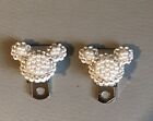 2X Silver Crystals Bears On Clips For DIY Pram Charm dummy Clips,chain,Makers