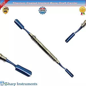 Dental Surgical Bone Graft Carrier Stainless Steel Implant Instrument Lab Scoop - Foto 1 di 6