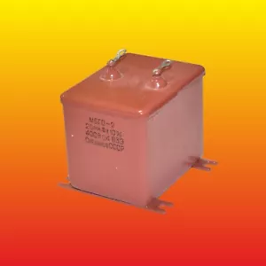20uF 400V LOT OF 2 RUSSIAN PAPER PIO AUDIO CAPACITOR MBGO-2 МБГО-2 - Picture 1 of 3
