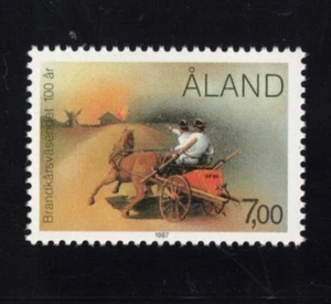 1987 Aland Islands Fire Brigade Stamp SG 28 MUH - Picture 1 of 1
