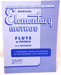 Flauta o pequeño libro de música de método elemental RUBANK 1934 - Imagen 1 de 2