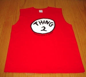 New Dr Seuss Cat in the Hat Thing 2 Tank Top Shirt Boy's XL Universal Studios - Picture 1 of 4