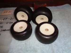 Vintage JC.Concept Tires Wheels Team Losi RC Car Part (see hub) Shaved slicks - Picture 1 of 12
