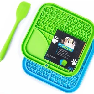 Leckmatte für Hunde und Katzen, 2er Pack Slow Feeding Leckpads - NEU - Bild 1 von 11