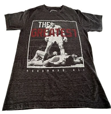 Camiseta Oficial MUHAMMAD ALI "The Greatest" CABRA Boxer Adulto S Carbón Rayón Foto 1 de 4