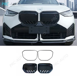 Rejilla delantera ABS negra brillante con rejilla de ajuste de red de insectos para BMW X3 G45 M50 2025-26 - Imagen 1 de 7