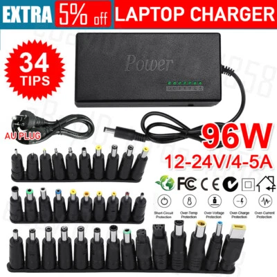 DC 12-24V Universal Adjustable Power Supply Charger Adapter For Notebook Laptop - image 1 of 4