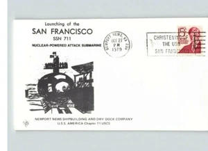 U.S.S. SAN FRANCISCO Launched, Nuclear-Powered Attack Submarine Christened - Picture 1 of 1