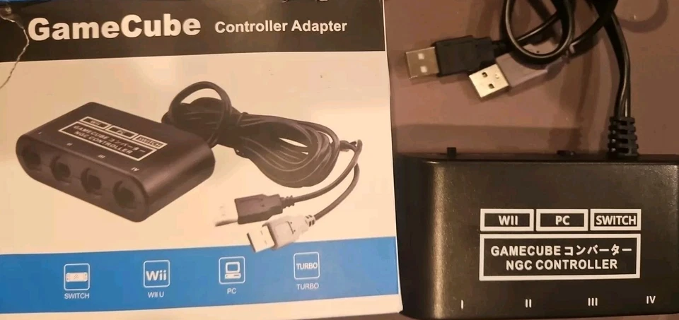 GameCube NGC Controller Adapter Converter for Nintendo Switch/Wii U/PC USB - Image 1 of 1